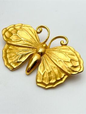 Givenchy Vintage Gold Butterfly Brooch
